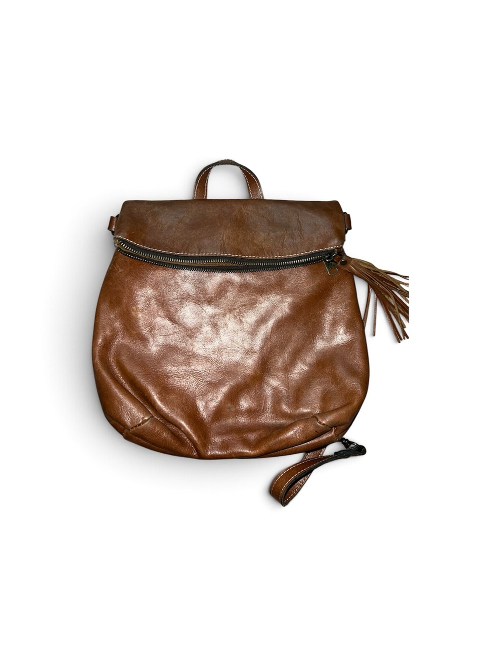 GUC~Patricia Nash~Women's Brown Leather Backpack Purse